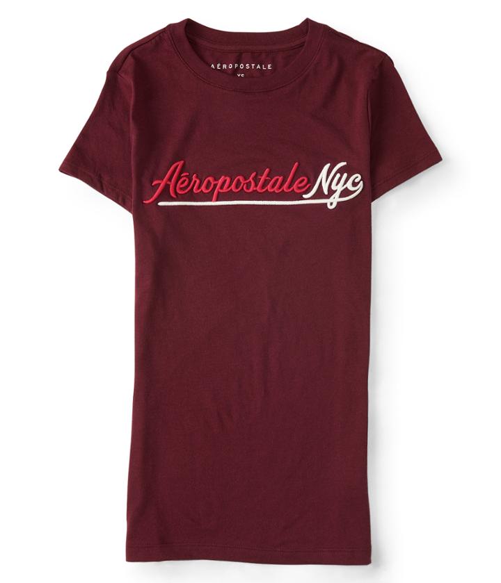 Aeropostale Aeropostale Nyc Graphic Tee - Dark Red, Xsmall
