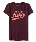 Aeropostale Aeropostale 1987 Aero Graphic Tee - Bold Burgundy, Xsmall