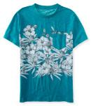 Aeropostale Illustrated Floral Graphic T
