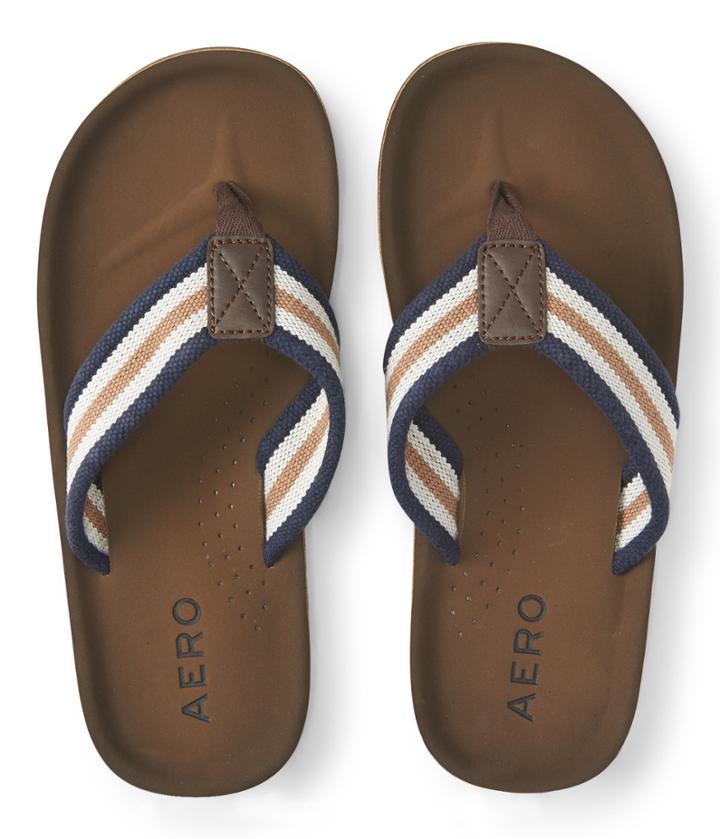 Aeropostale Aeropostale Striped Canvas Flip-flop - Navy, Small