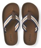 Aeropostale Aeropostale Striped Canvas Flip-flop - Navy, Small