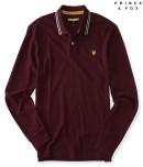 Aeropostale Prince & Fox Double Tipped Logo Piqu Polo