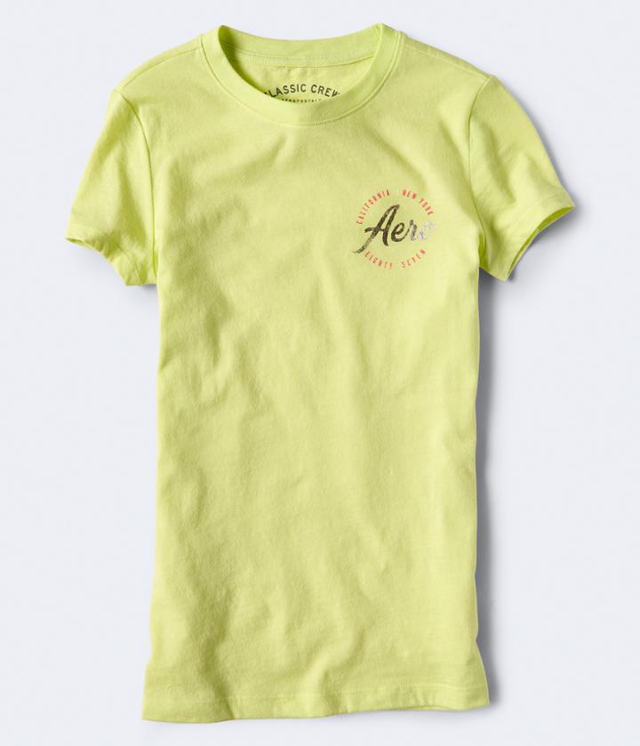 Aeropostale Aeropostale Foil Aero Graphic Tee - Lime Green, Xsmall