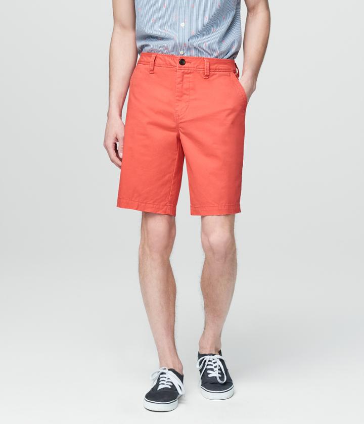 Aeropostale Aeropostale Classic Reflex Flat-front Shorts - Baked Peach, 27