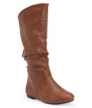 Aeropostale Blue Suede Shoes Faux Leather Scrunched Boot
