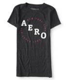 Aeropostale Aeropostale Aero Logo Circle Graphic Tee - Charcoal Heather Grey, Xsmall