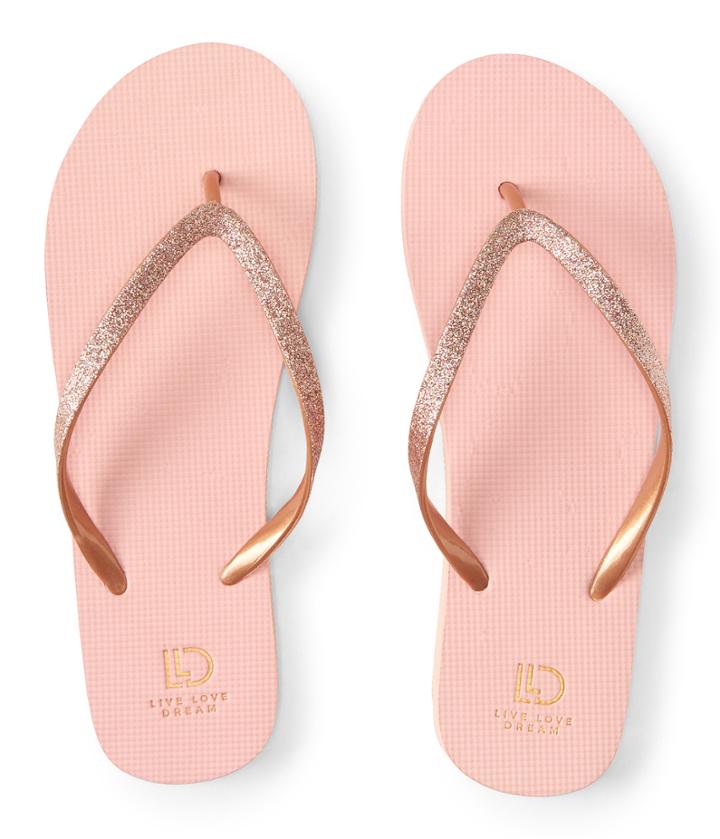 Aeropostale Aeropostale Lld Glitter Solid Flip-flop - Dark Pink, 6