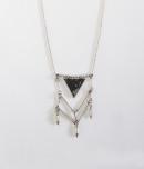 Aeropostale Marbled Pendant Long-strand Necklace