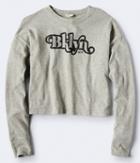 Aeropostale Aeropostale Long Sleeve Bklyn Graphic Tee - Light Heather Grey, Small