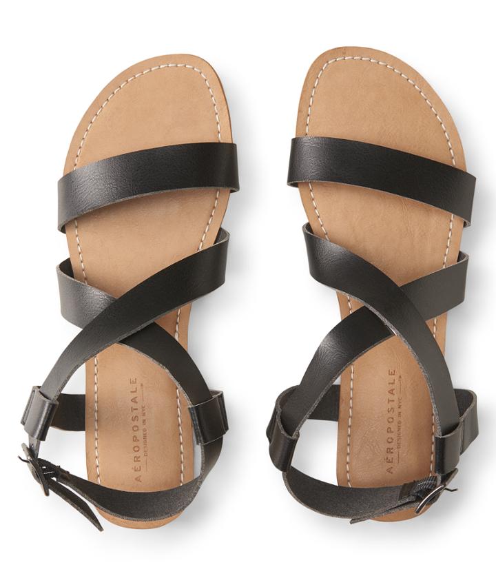 Aeropostale Aeropostale Strappy Sandal - Black, 7