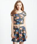 Aeropostale Hibiscus Skater Skirt