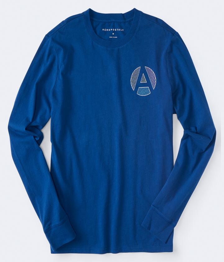 Aeropostale Aeropostale Circle A Graphic Tee - Navy, Medium
