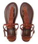 Aeropostale Fringe T-strap Sandal
