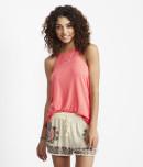 Aeropostale Solid Ribbed High-neck Tank