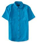 Aeropostale Solid Pocket Woven Shirt