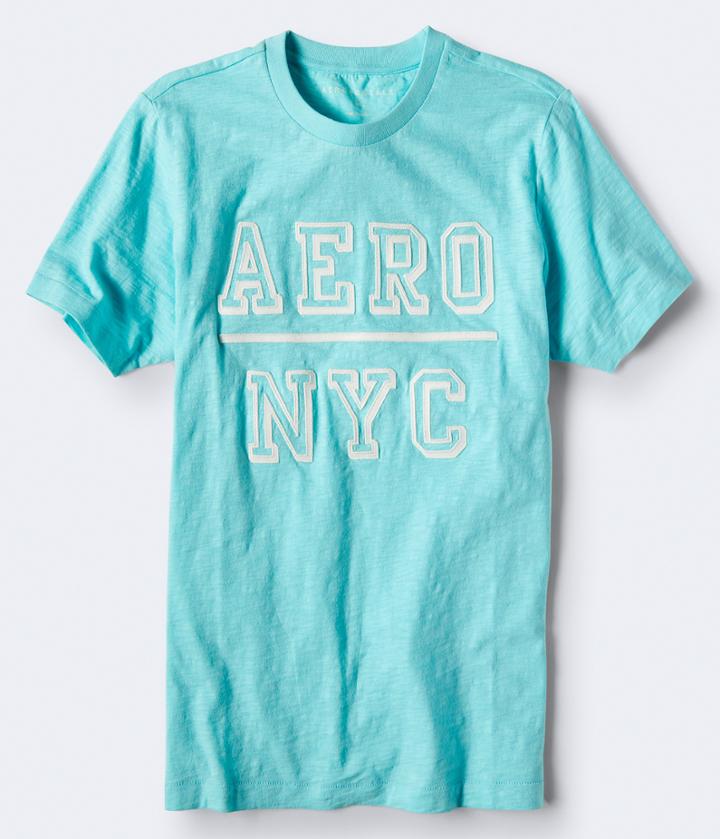 Aeropostale Aeropostale Aero Nyc Graphic Tee - Light Blue, Xsmall