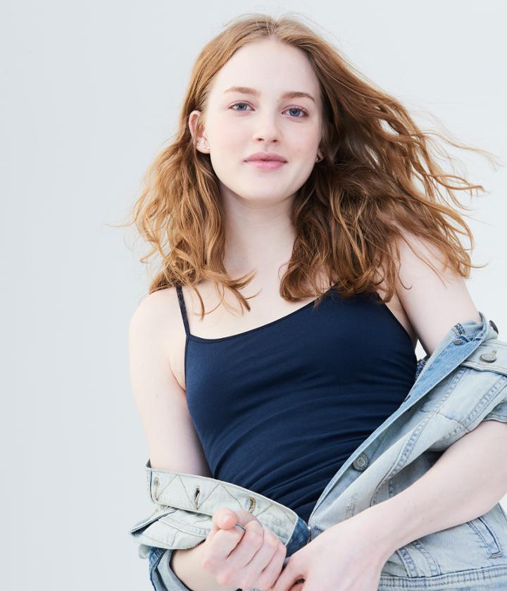 Aeropostale Aeropostale Solid Shelf Bra Cami - Classic Navy, Small