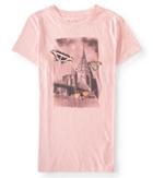 Aeropostale Aeropostale Free State Butterfly City Graphic Tee - Pink Force, Xsmall