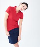 Aeropostale Aeropostale Solid Uniform Pique Polo - Red Classic, Large