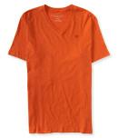Aeropostale Solid V-neck Tee