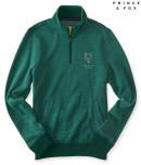 Aeropostale Prince & Fox Graphic Half Zip Pullover Sweatshirt