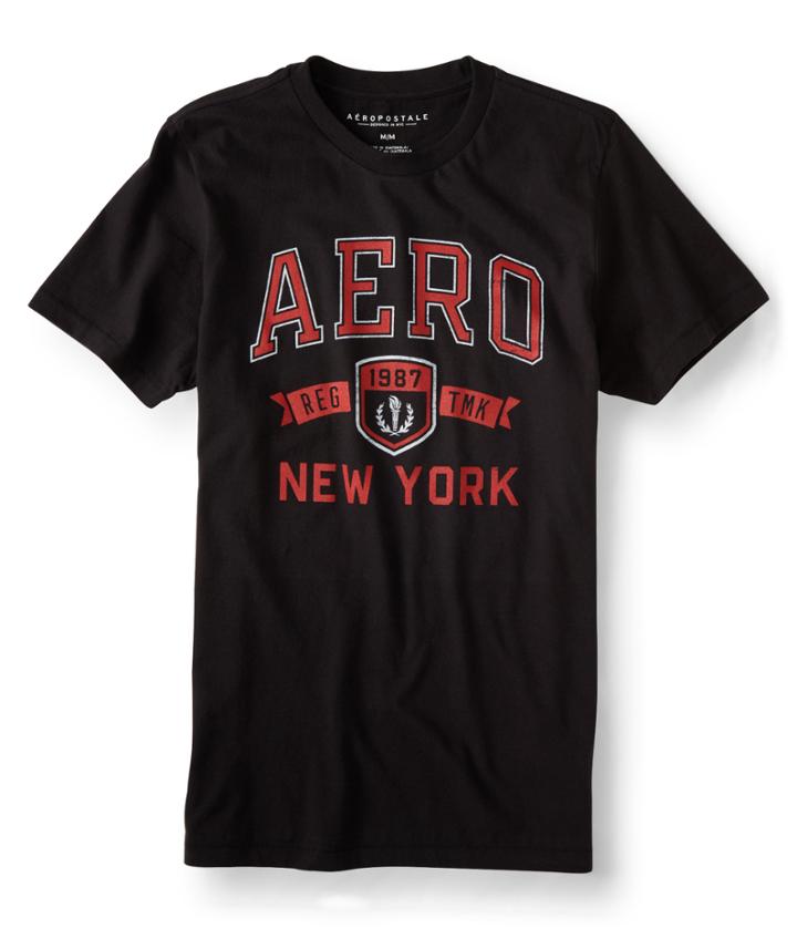 Aeropostale Aeropostale Aero New York Graphic Tee - Black, Xsmall