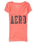 Aeropostale Aero Shine V-neck Graphic T