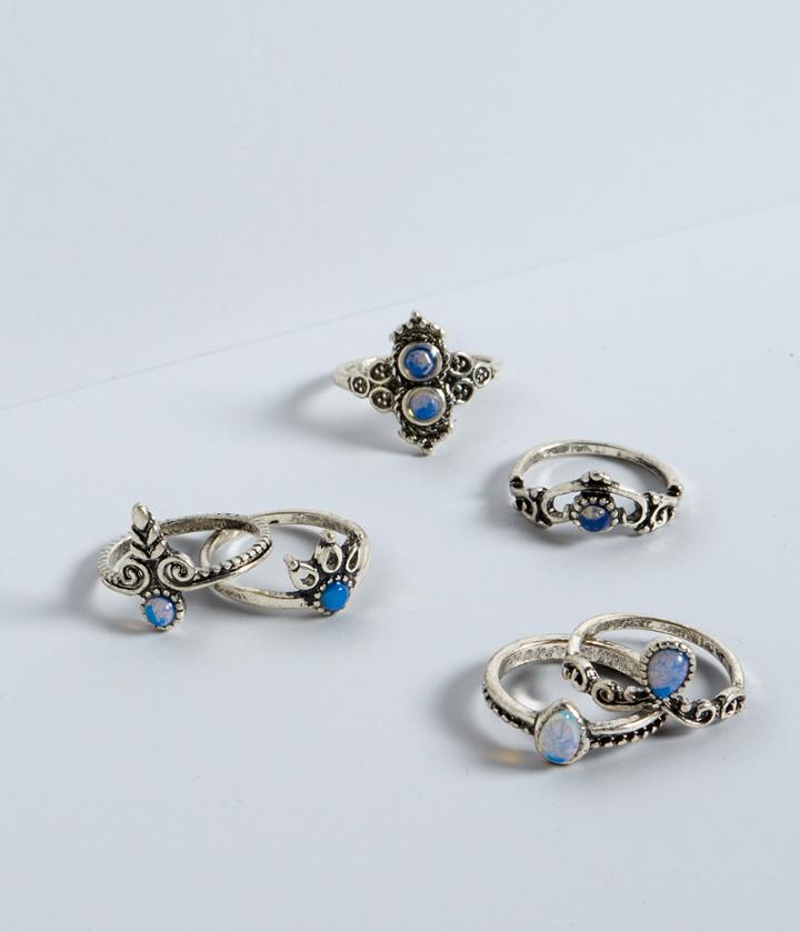 Aeropostale Aeropostale Opalescent Ring 6-pack - Multi