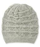 Aeropostale Solid Crochet Knit Beanie