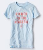 Aeropostale Aeropostale Free State Power To The Peaceful Graphic Tee - Blue, Xsmall