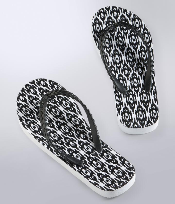 Aeropostale Aeropostale Lld Ikat Print Flip-flop - Black, 7