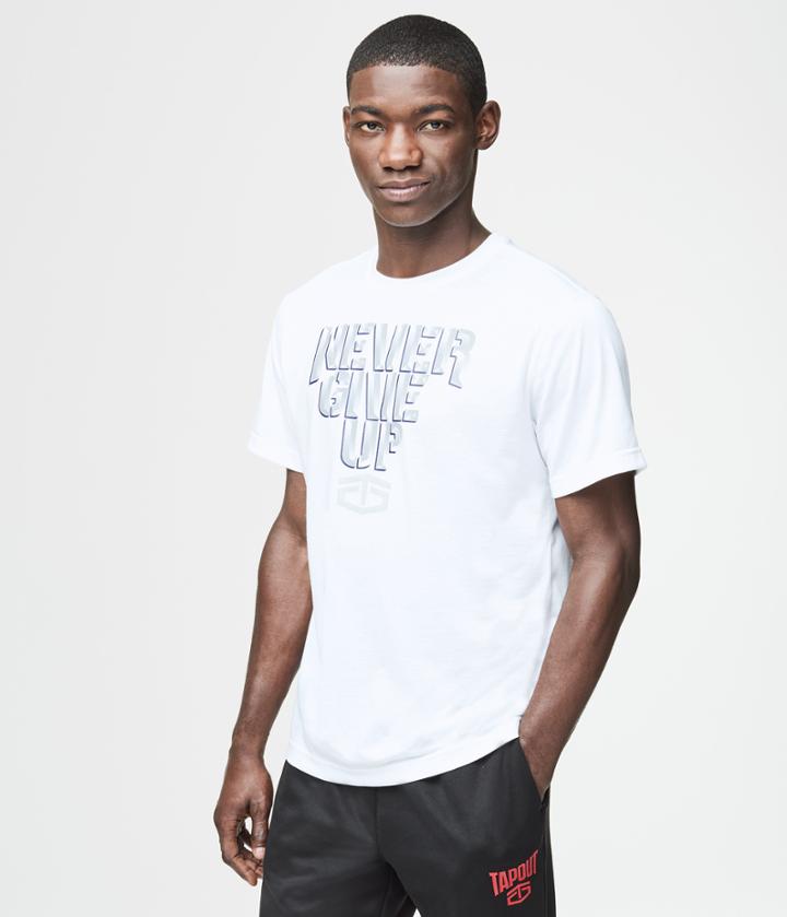 Aeropostale Aeropostale Tapout Never Give Up Graphic T - Bleach, Small