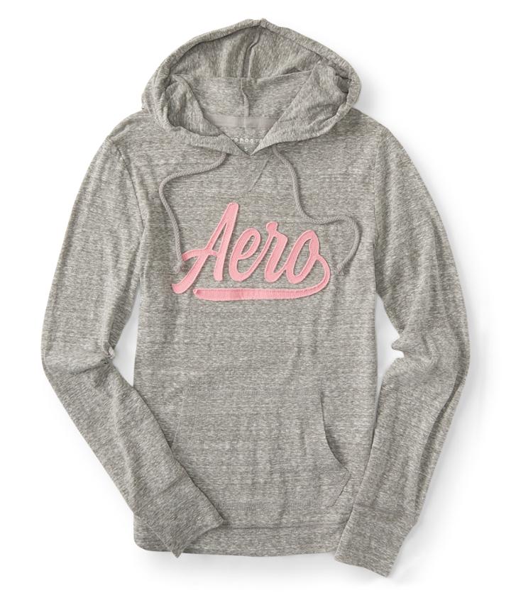 Aeropostale Aeropostale Lightweight Aero Pullover Hoodie - Medium Grey, Xsmall