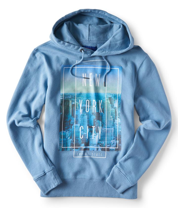 Aeropostale Aeropostale New York City Pullover Hoodie - Blue Celeste, Xsmall