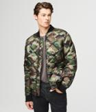 Aeropostale Aeropostale Camo Quilted Bomber Jacket - Shade Green, Xsmall