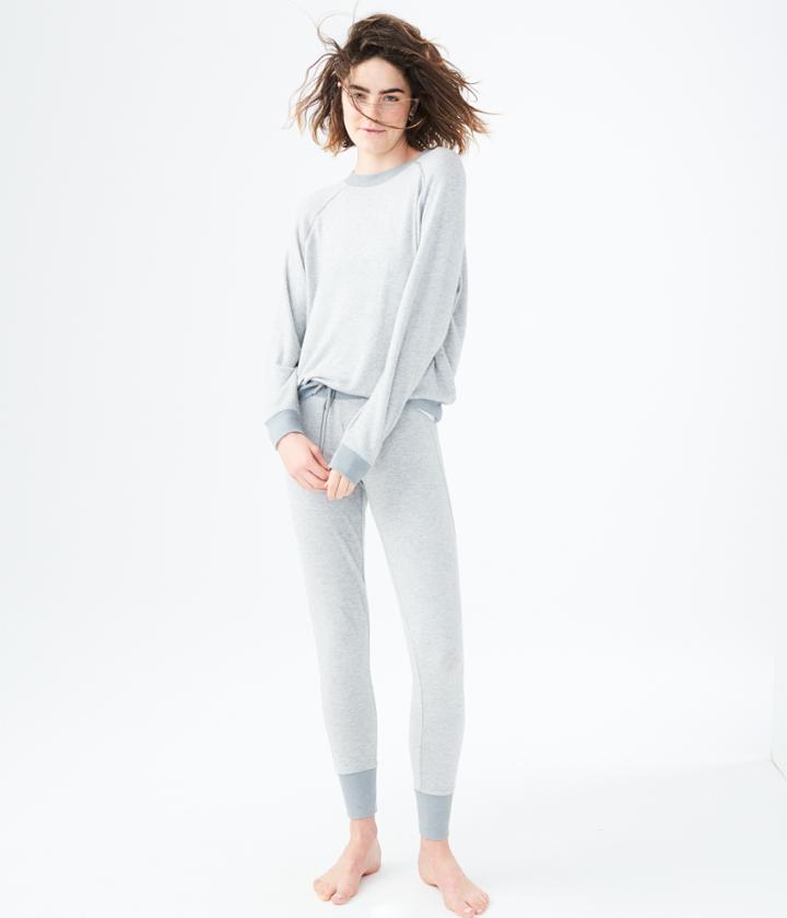 Aeropostale Aeropostale Lld Fuzzy Sleep Joggers - Light Heather Grey, Xxsmall