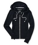 Aeropostale Solid Full-zip Hoodie