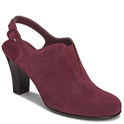 Aerosoles Role Back Sling-back Shoe, Wine Suede/leather