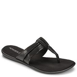 Aerosoles Chlairvoyant Thong Sandal, Black Snake