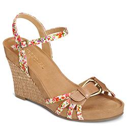 Aerosoles Plush Around Wedge, Bone Floral