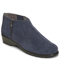 Aerosoles Sonic Bootie, Blue Suede/leather