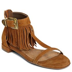 Aerosoles Lowdown Closed-toe Sandal, Dark Tan Suede