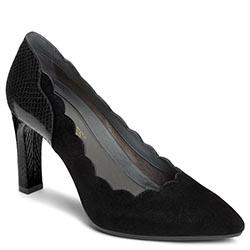 Aerosoles Taxi Ride Pump, Black Suede