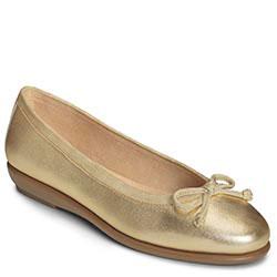 Aerosoles Fast Bet Ballet Flat, Soft Gold Leather