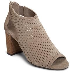 Aerosoles High Frequency Bootie, Gray Suede/faux Metallic