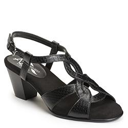 Aerosoles Base Level Heeled Sandal, Black Snake