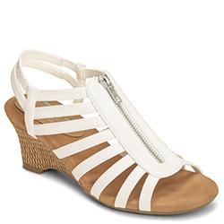Aerosoles Half Dozen Wedge, White Snake
