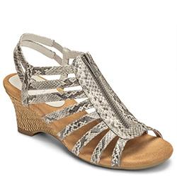 Aerosoles Half Dozen Wedge, Grey Lizard