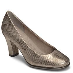 Aerosoles Major Role Pump, Silver Snake