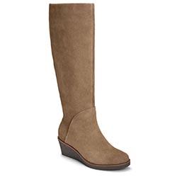Aerosoles Binocular Wedge Boot, Taupe Suede